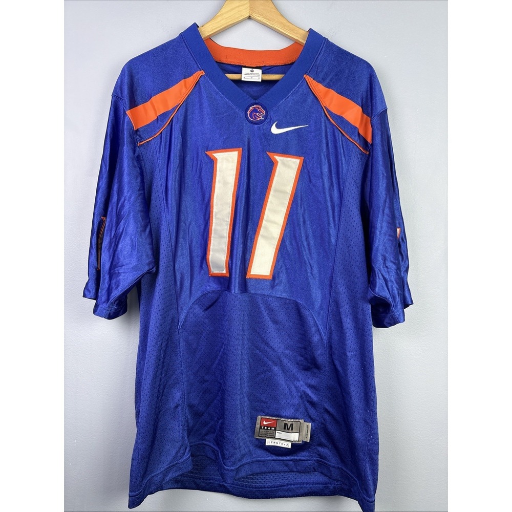 Authentic Vintage Nike Boise State Blue Football Jersey Medium Shimmery Y2K